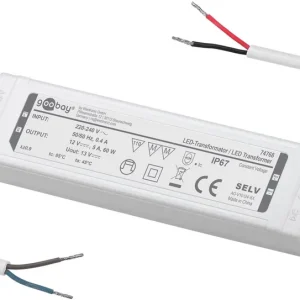 Saisonangebot 12V LED Netzteil 12V 60W 5A IP67 Indoor Oudoor SELV MM-Zeichen