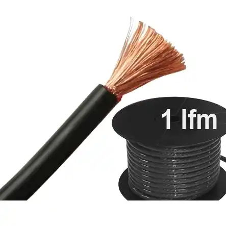 16qmm Kabel FLY 1adrig hochflexibel 99,9% Kupfer OFC Schwarz je lfm Kracherpreis