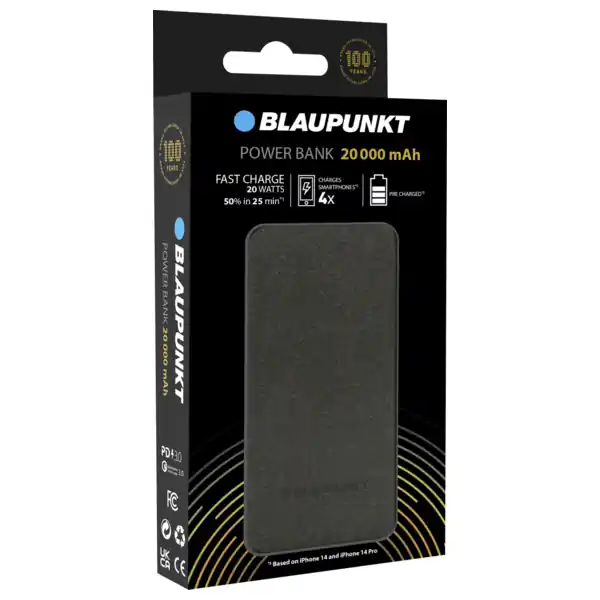 20Ah Powerbank mobiler Zusatzakku Li-ION USB-C USB-A 20000mAh Lithium Akkupack Original