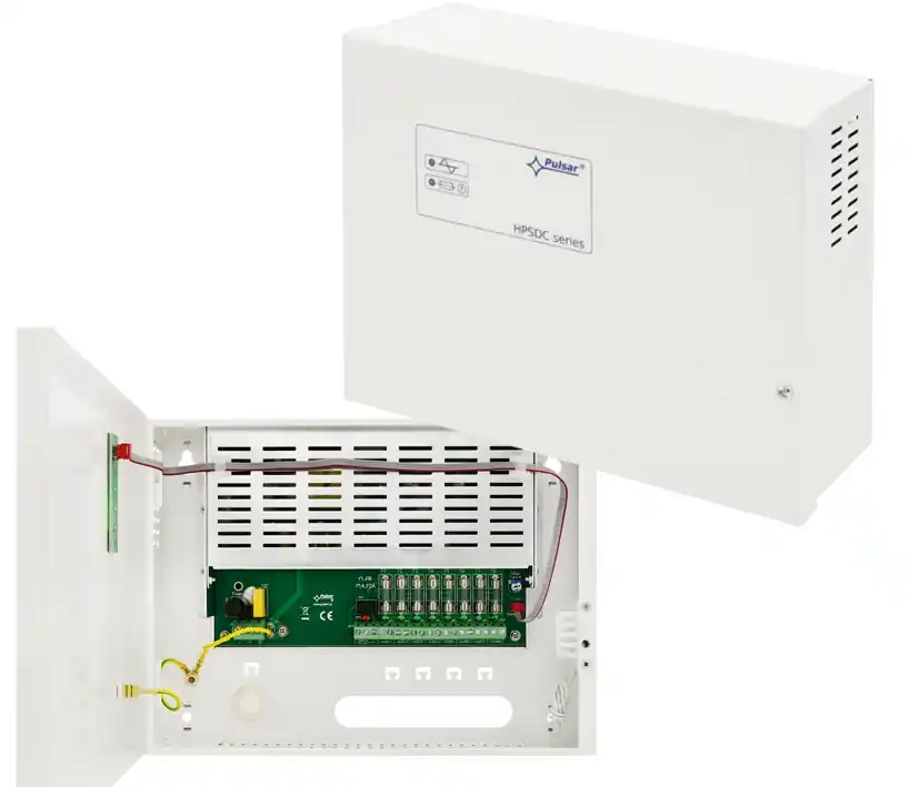 Highlight 12V Netzteil 12V im Wandgehäuse 8x 12V 1A Kameranetzteil Alarmtechnik mit Status-LEDs und Ausfallrelais
