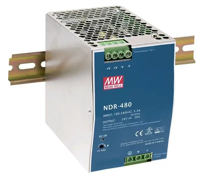 24V Netzteil 24V 480W 20A für DIN Hutschiene INP90-264V NDR480 Original