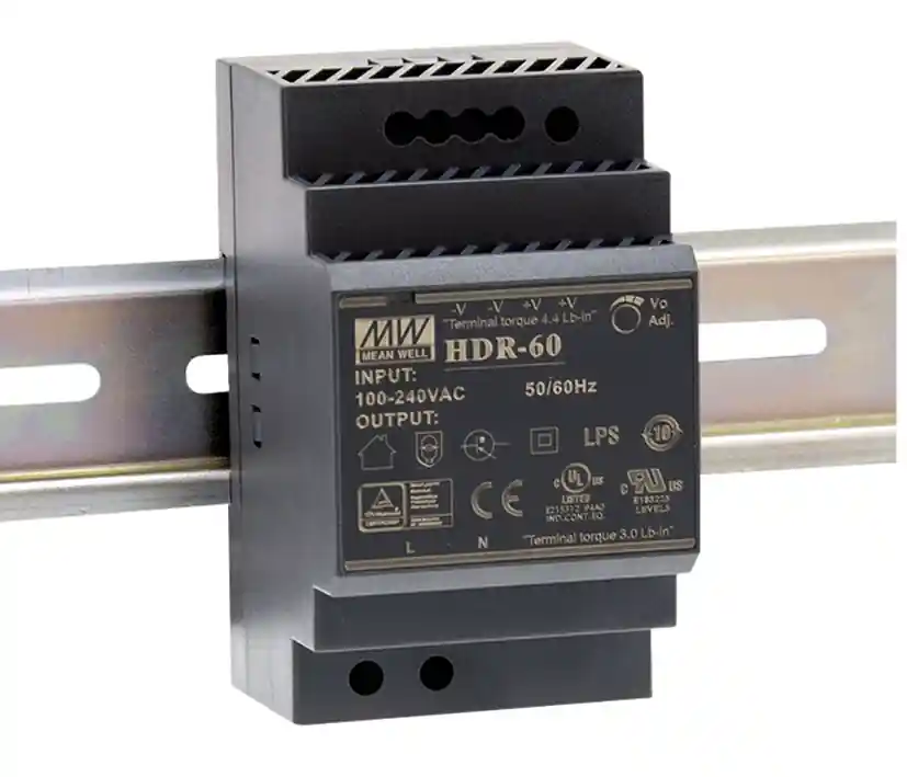 Neu 24V 2,5A Netzteil 60W für Hutschiene DIN-Rail HDR