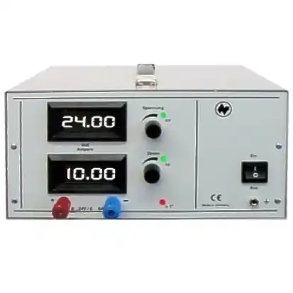 Highlight 24V Labornetzteil 0-24V 10A Digitalanzeige RISU konfom Linearregler