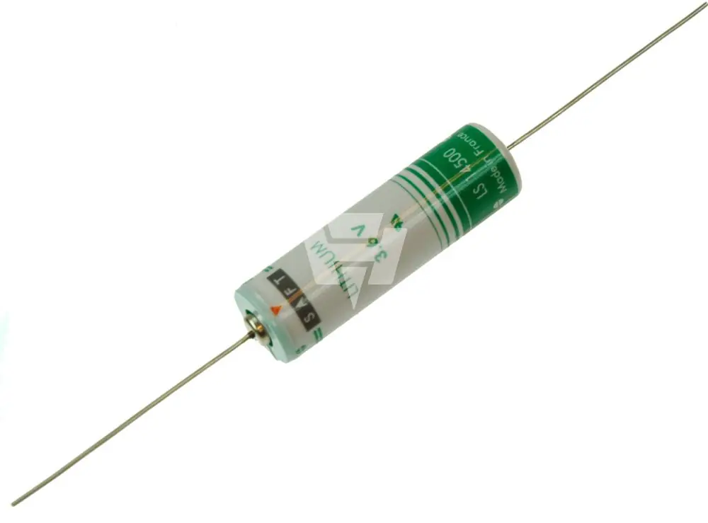 3,6V Batterie Lithium AA Mignon mit axialen Drähten für Leiterplatte Platine Handgefertigt