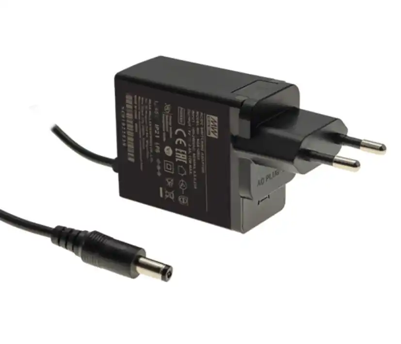 Original 24V Steckernetzteil 24VDC bis 500mA Stecker 5,5x2,1mm Eingang 100-264V