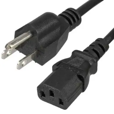 Schnäppchen 2m USA Netzkabel 3pol mit Kaltgerätestecker NEMA5-15P USA Stromkabel