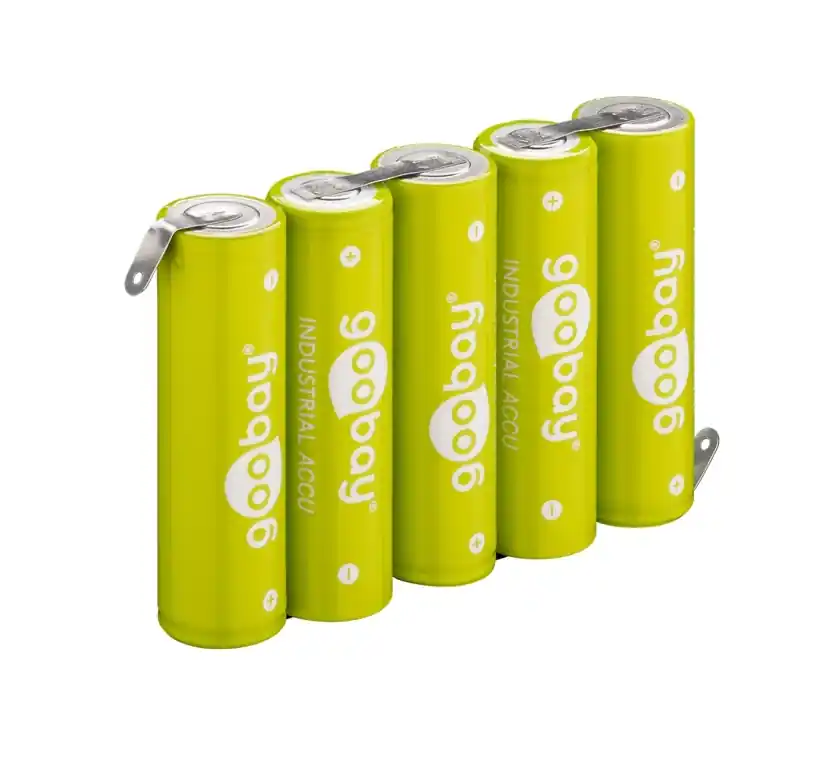 6V Akku 2100mAh NiMH AA Mignon mit Lötfahnen 74x52x15mm Gleich Bestellen