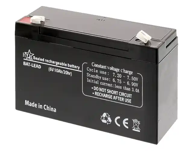 6V Bleiakku 6V 10Ah Abm 151x50x95mm HQ Kontakte 4,8mm Ausverkauf