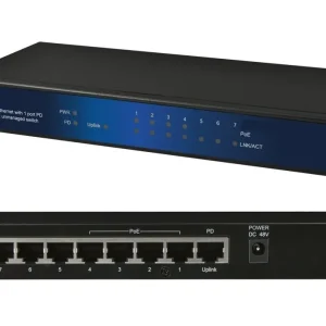 Original 8-Port PoE Verteiler 1xPoE auf 4xPoE Ausgänge 10-100-1000Mbit Gigabit PoE-Extender