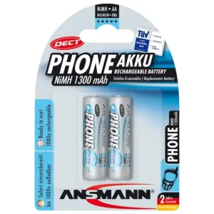 Beliebt AA Mignon Akku 1300mAh 2er Pack Ersatzakku für Funktelefon und andere Geräte