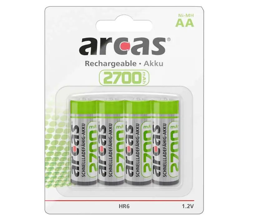 AA Mignon Akku 2700mA NiMH 4er Pack Mega-Angebot