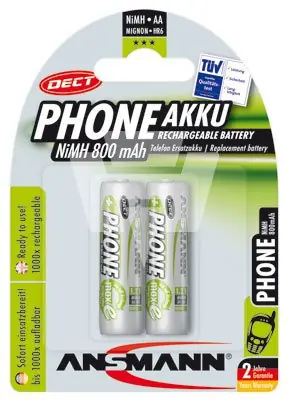 Sonderaktion AA Mignon Akku 800mAh für DECT Funktelefone maxE 2er Pack