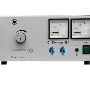 ACAC Labornetzgerät 0-15V 35A Stelltrafo Trenntrafo mit 2x Anzeigen ideal für Schule Uni Technikunterricht Handgefertigt