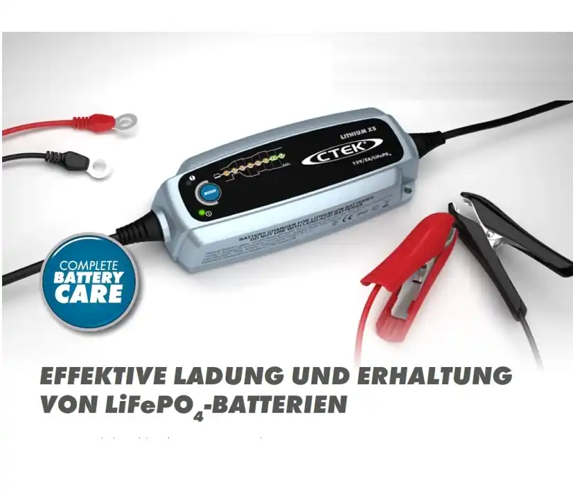Akku Ladegerät 12V 5A LiFePO4 LiPo4 Lithium Li-Ion 5-60Ah Nur Für Kurze Zeit