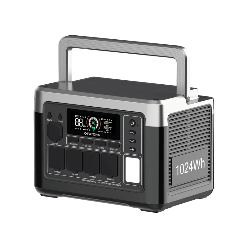 Neu Im Sortiment Akku Powerbank mit 220VAC Konverter 1800W und 48Ah Lithium-Akku und USB-Ladegerät LED-Licht und APP