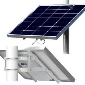 Solange Der Vorrat Reicht Autarkes Solarsystem 12V 100W mit 50Ah Lithium-Akku Stromspeicher Mastbefestigung Solarzellen Generator Solarpuffer
