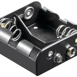 Kostenfreie Lieferung Batteriehalter für 2x Baby C-Zelle UM2 LR14 HR14 FR14 mit Druckknopfanschluss