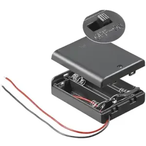 Bestpreis Batteriehalter für 3 Mignon AA Zellen mit Schalter