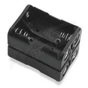 Hochwertig Batteriehalter für 4 Ladyzellen Druckknopfanschluss 31x28x27mm