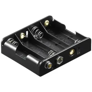 Heute Kaufen Batteriehalter für 4 Mignon AA Zellen Druckknopfanschluss