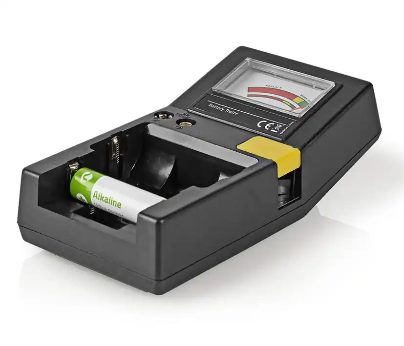 Jetzt Zugreifen Batterietester mit analogem Messwerk für Standard- und Fotobatterien sowie alle gängigen Knopfzellen