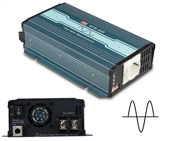 DCAC Wechselrichter 24V auf 230V 450W Dauer Peak 900W echter Sinus NTS Großhandel
