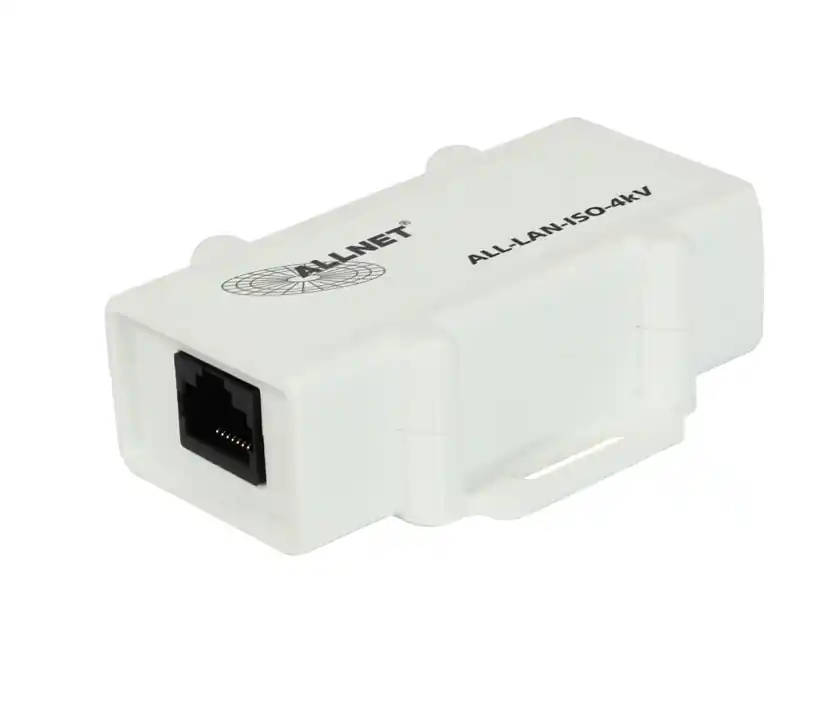 Galvanische getrennter LAN Isolator LAN Netzwerkisolator LAN RJ45 Steckadapter - 2x RJ45 - bis 4kV Preisknaller
