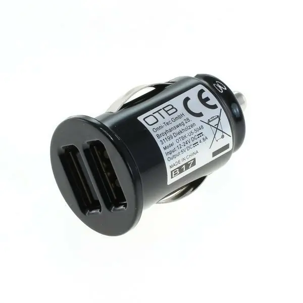 Solange Der Vorrat Reicht KFZ USB Adapter 12V oder 24V Eingang auf 2x USB Buchse max 4,8A