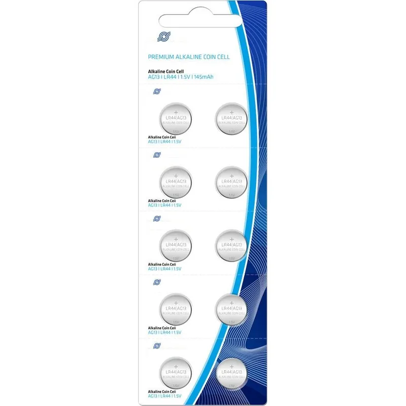 Knopfzelle LR44 ersetzt AG13 V13GA RW42 LR44 357 L626 L1154 4276 - 10-Stück - Neue Ware