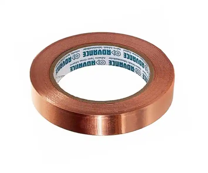 Kupferfolie 9,5mm breit selbstklebend - L 16,5m - D 0,10mm Mega-Angebot