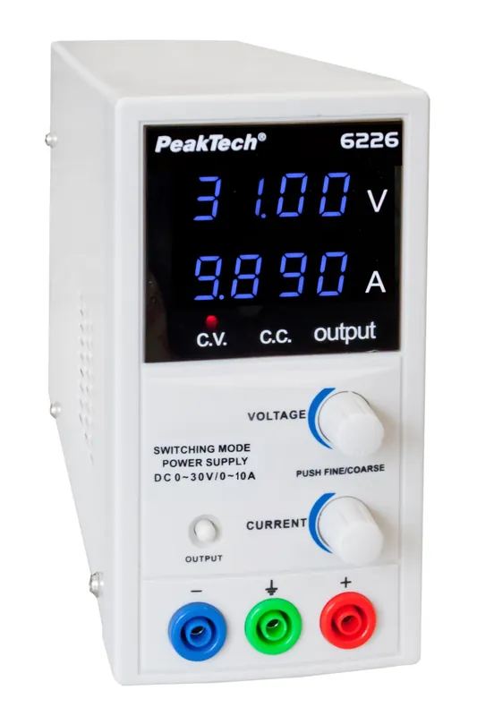 Jetzt Kaufen Labornetzgerät 0-30V 10A Labornetzteil mit 2xLED-Display Blau P6226