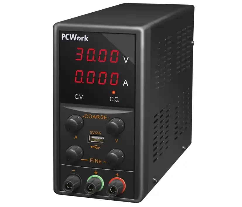 Labornetzgerät 0-30V 5A Labornetzteil mit 2xLED-Display und USB Neu Im Sortiment
