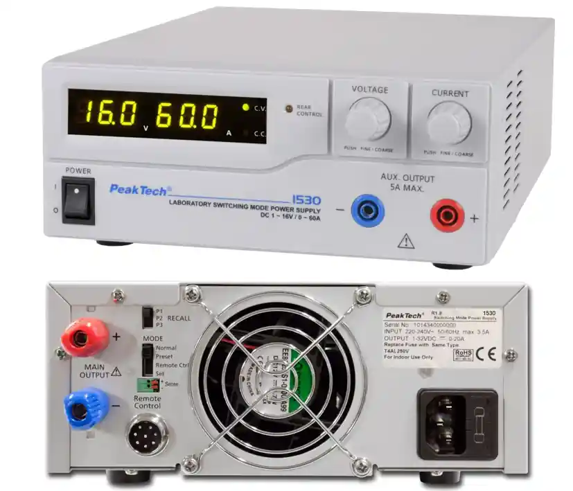 Labornetzteil Labornetzgerät 1-15V 0-60A Model P1530 Abverkauf