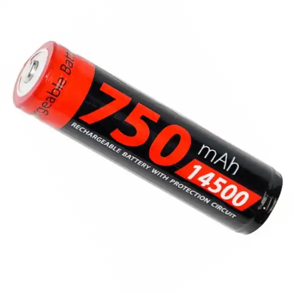 Beliebt Lithium Akku 14500 3,7V 750mAh Mignon AA 52x14mm