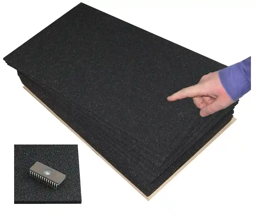 Günstig MOS Schaumstoffmatte ca 400x250x5mm ESD Matte leitender PU Schaumstoff