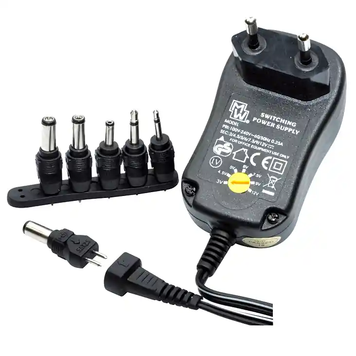 Top-Qualität Netzteil 3V 4,5V 5V 6V 7,5V 9V 12V 18W 1,5A 1500mA 18Watt MW