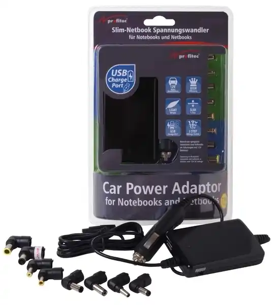 Notebook 75W KFZ Adapter 12V auf 15V 16V 19V mit USB Ladebuchse Weltweiter Versand