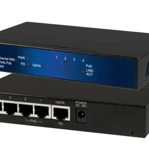 Must-Have PoE Verteiler PD versorgt PoE Switch mit 2xPoE Ausgängen 10-100-1000Mbit Gigabit