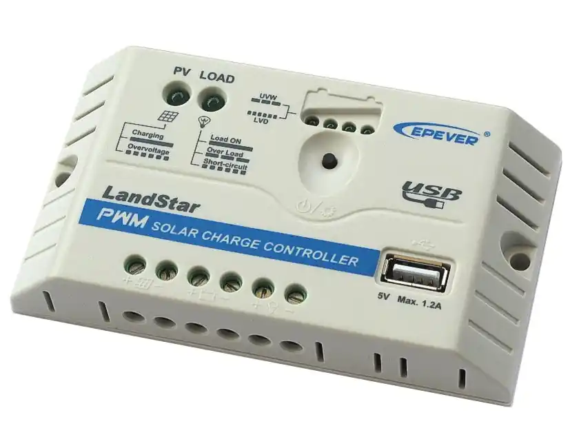 Markenprodukt PWM Solarladeregler bis 10A 12V 180W oder 24V 360W mit LED-Status