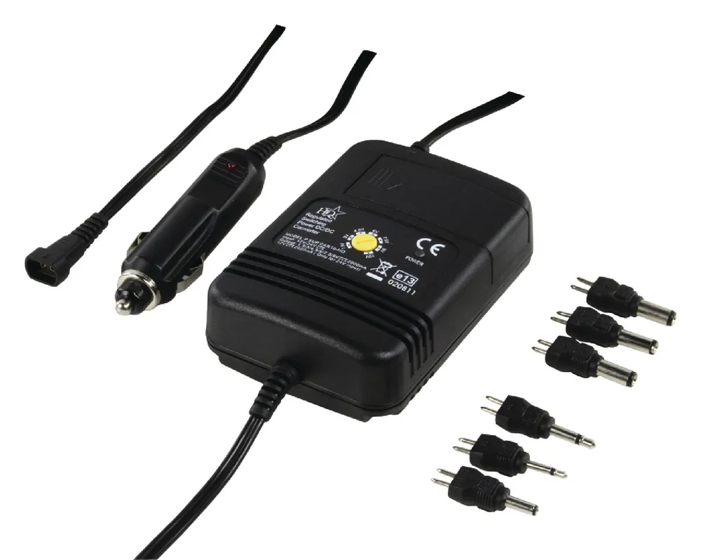 Spannungswandler 12V auf 1,5V 3V 4,5V 6V 7,5V 9V 2A KFZ Adapter Schneller Versand