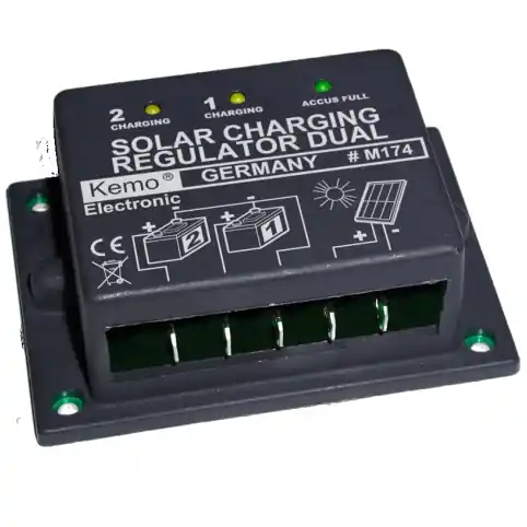 Standard Solar Laderegler bis 16A 12V 200W 2x8A Duolader für 1 oder 2 Bleiakkus Zertifiziert