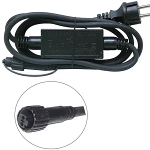 Super-Preis Trafo LED Ersatztrafo 220-240VDC bis 400W IP44 für Hochvolt LED Lichterketten Black