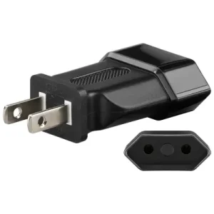USA Adapter Reiseadapter flach 2pol USA auf Europa NEMA 1-15 Garantierte Lieferung