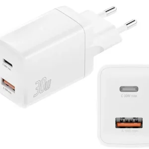 Sonderaktion USB Netzteil USB-C Schnellladegerät 30W Ladegerät mit USB-C und USB-A PD30