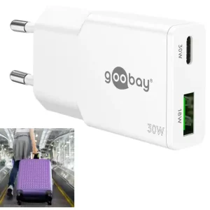 Sonderaktion USB-C Schnellladegerät 30W Ladegerät mit USB-A und USB-C Port PD