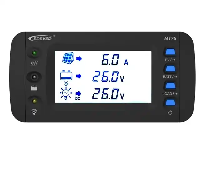 Zubehör LCD Display MT75 Fernbedienung für Laderegler Tracer AN BN XTRA-N Triron Serie Unterbaufähig Knallerangebot