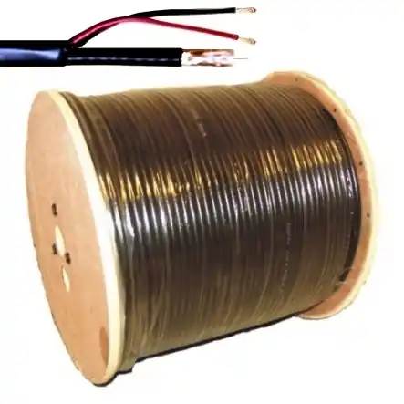 250m Koaxkabel Multikabel 1x Koax RG59 + 2x 0,88mm Trommel Schwarz Top-Seller
