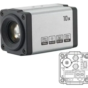 2MP Boxkamera 4in1 SDI TVI CVBS mit 5-51mm Vario Motorzoom Objektiv Maschinenkamera MPC52Axx 10-fach Zoom Kostenloser Rückversand