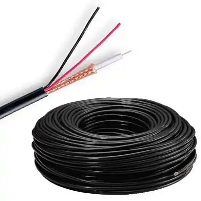 100m Kamerakabel Multikabel 1xKoax 2xStrom mit 0,5qmm Schwarz Großhandel