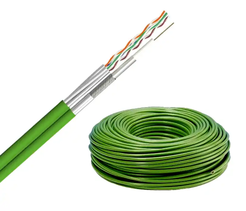 100m Koaxkabel Multikabel 1x Koax RG59 + LAN CAT7 Netzwerkkabel Hybridkabel Grün Online Kaufen